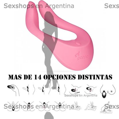 Estimulador vibrador multifuncional con carga usb